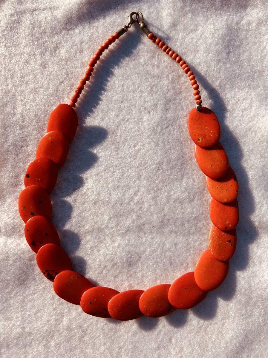 Ketten: Collier en jaspe rouge – Gebraucht aus Suscévaz von ade_t8x2