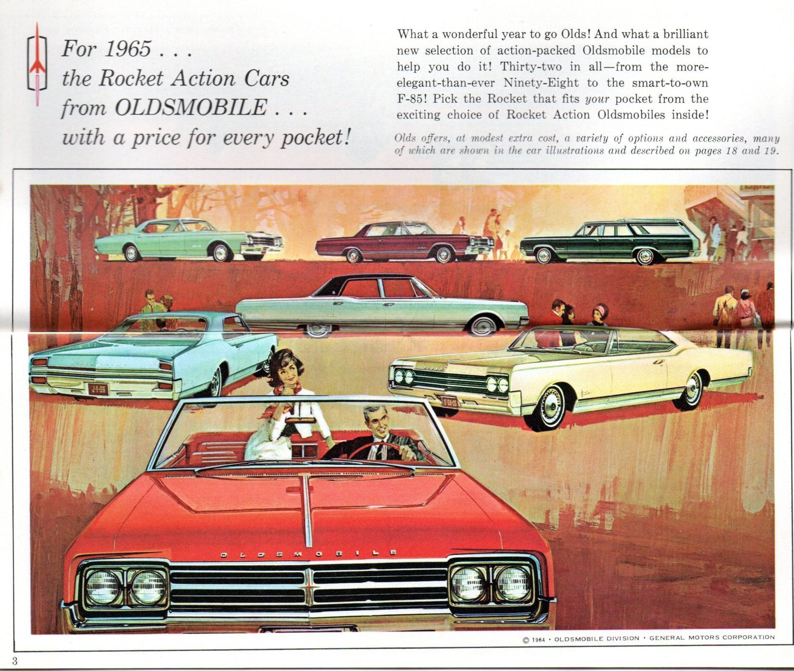 Oldsmobile Documenti: Oldsmobile Modellprogramm 1965 - Original-Prospekt – Usato da Malans GR venduto da Chueche427 1