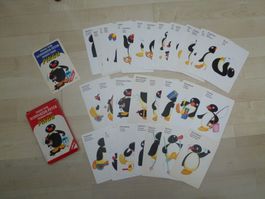 31 grosse Spielkarten PINGU  Schwarzer Peter - Spiel