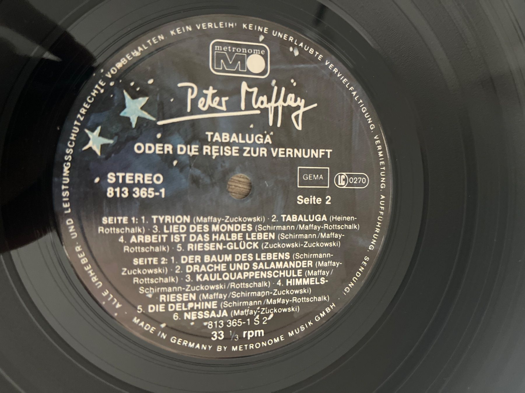 Dischi in vinile: A295/Peter Maffay - Tabaluga – Usato da Frutigen venduto da Philippe_jsp 2