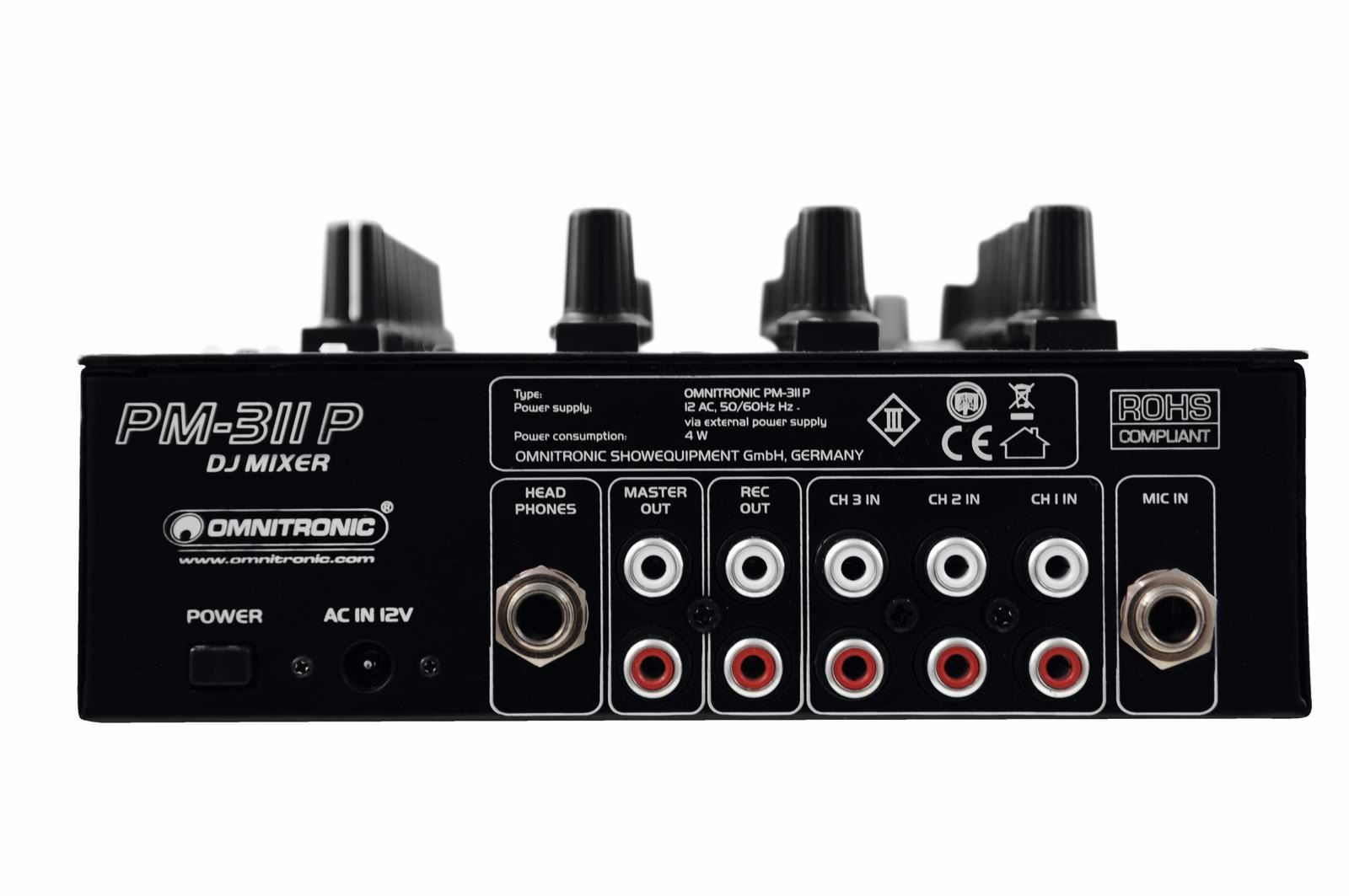 Console di mixaggio: OMNITRONIC PM-311P DJ-Mixer mit Player – Nuovo e nell'imballaggio originale da Däniken SO venduto da Profog1 2