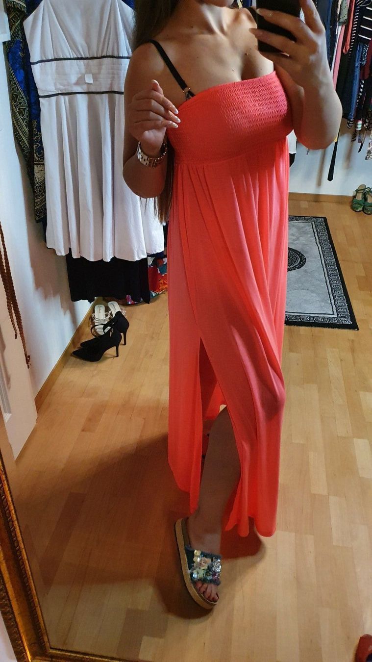 Kleider: Sommer Strandkleid Maxikleid mit Beinschlitz Gr. 38/40 – Gebraucht aus Wald ZH von CapLux