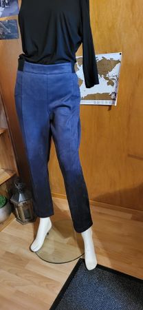 Damenhose in wildlederoptik , Dunkelblau  gr. 46/28