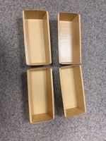 4 Backformen Papier neu unbenutzt 22x6.5cm