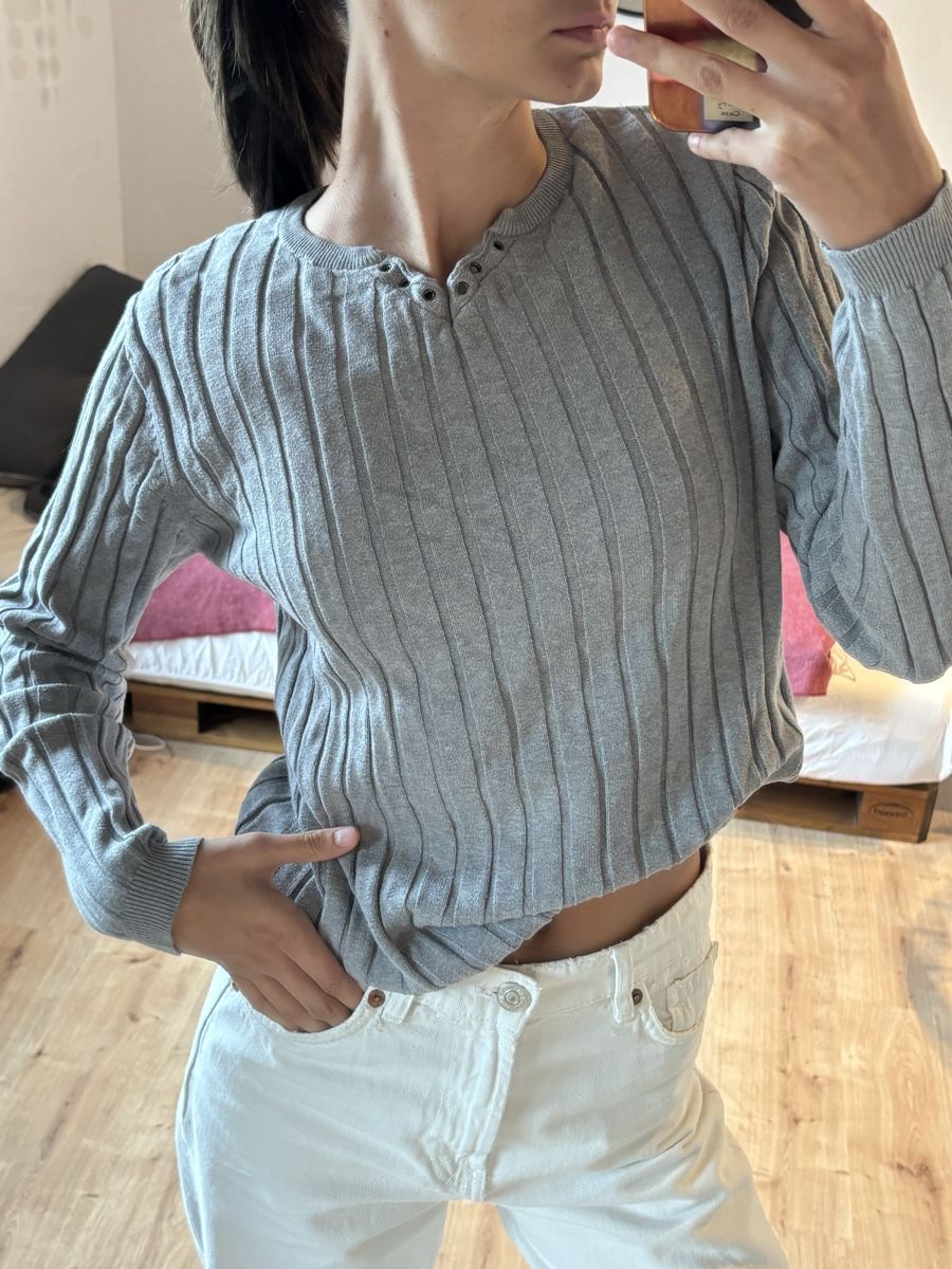 Pulls & Sweat-shirts: Pull gris vintage SMOG, taille M – D'occasion à Tavannes par callie.mcli