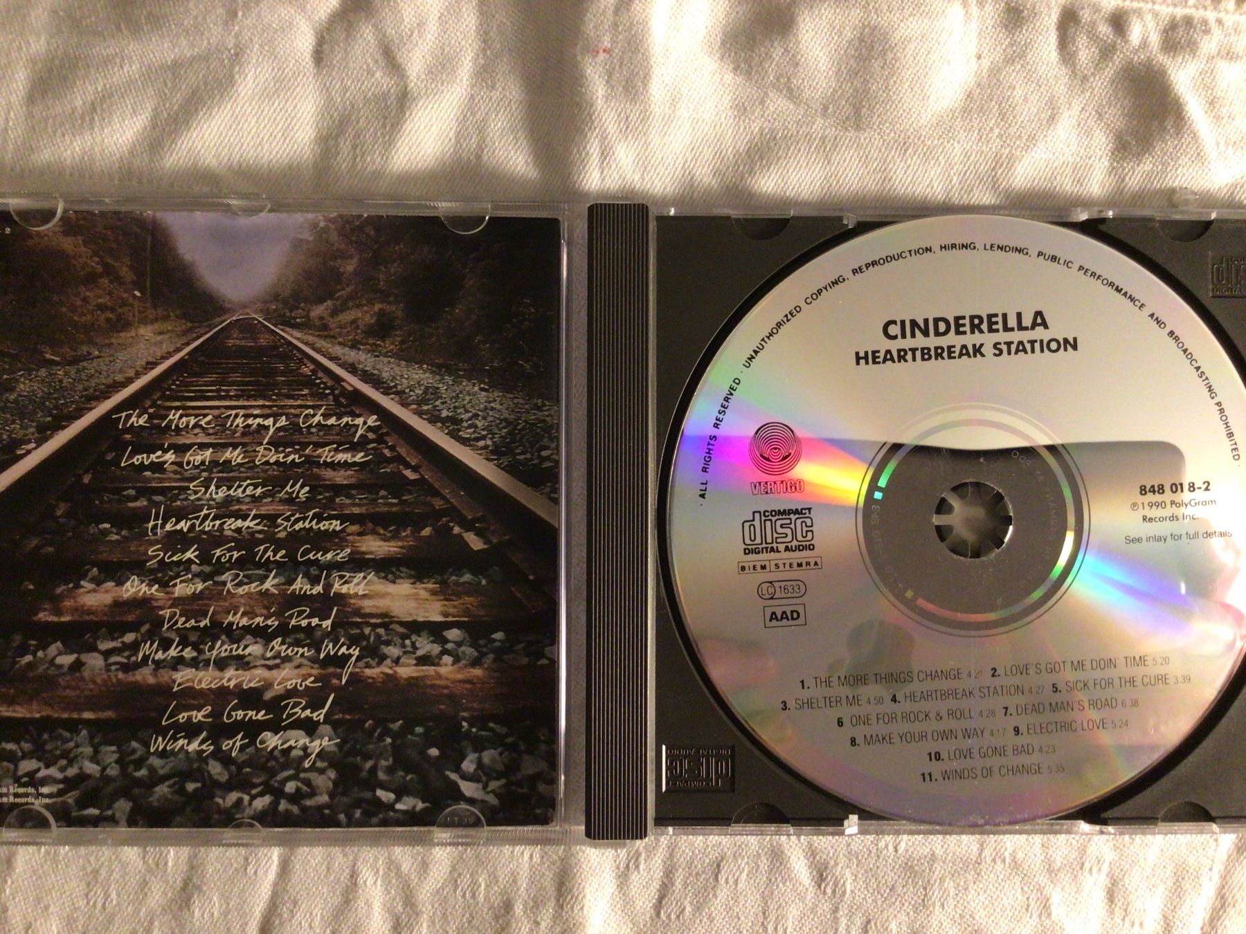 CDs: CINDERELLA, Heartbreak Station, CD, 1990 – Gebraucht aus Steinach von  1