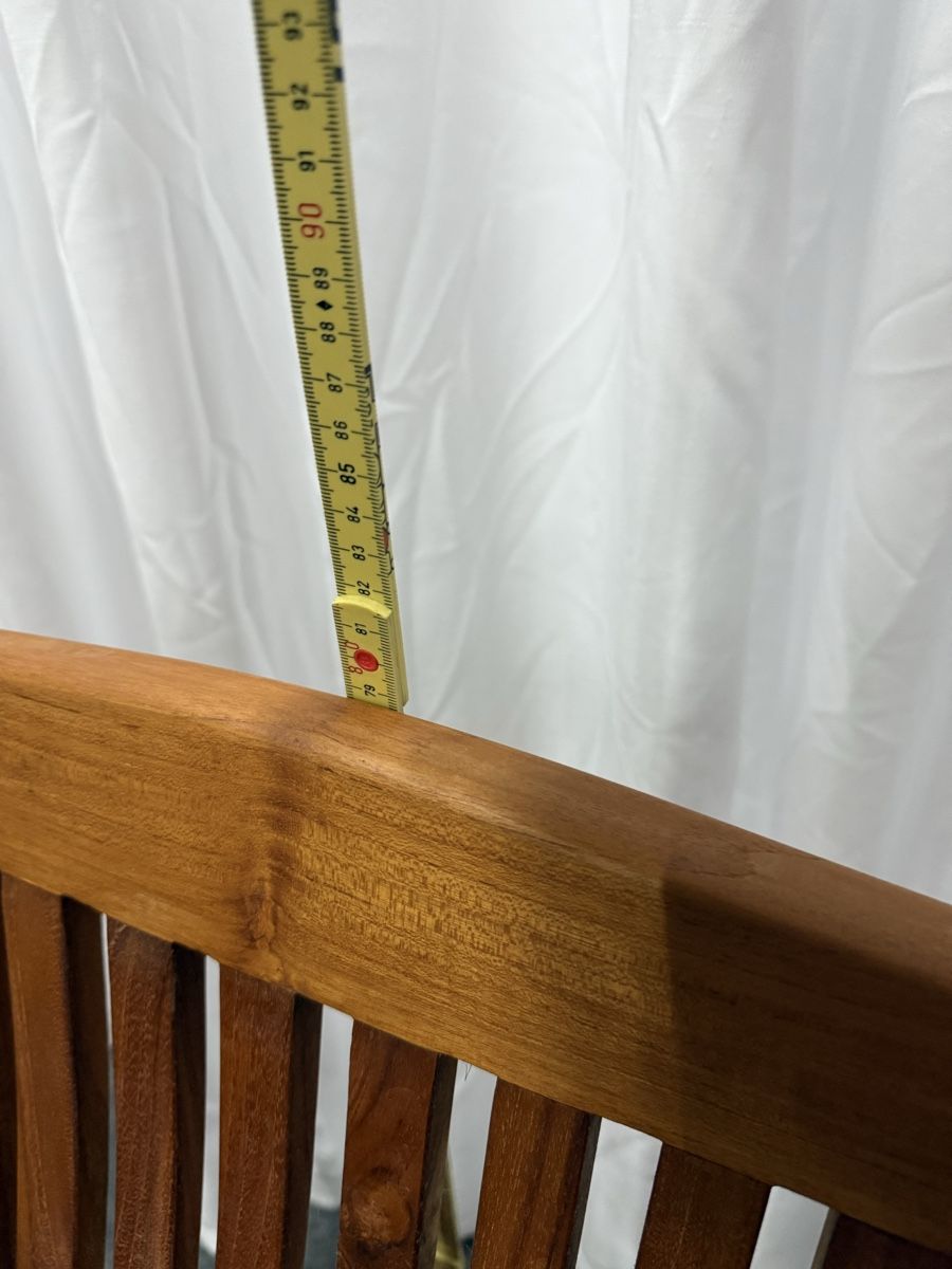 Sessel: Teak Lounge Sessel und Beistelltisch-Hocker – Gebraucht aus Luzern von Emelie77 4