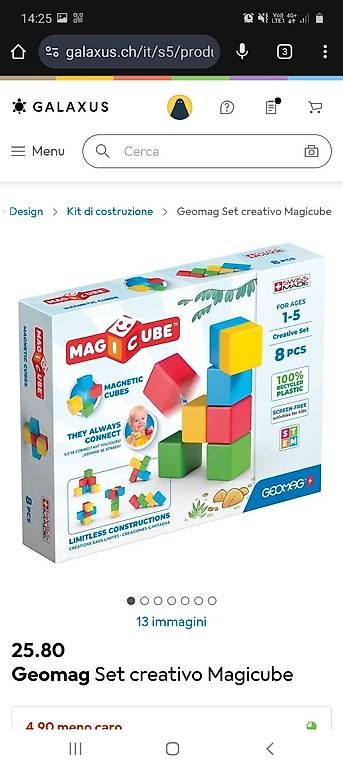Geomag Jeux de construction: Geomag -  Set Magicube – D'occasion à Tesserete par bab_7ztk