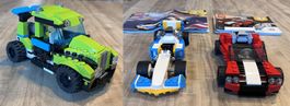 ☼ LEGO Creator 3x Set 31072 + 31074 + 31100 Sportwagen  ☼