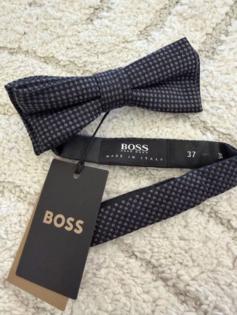 BOSS Tailored Luxus Fliege – italienische Lana Wolle & Seide