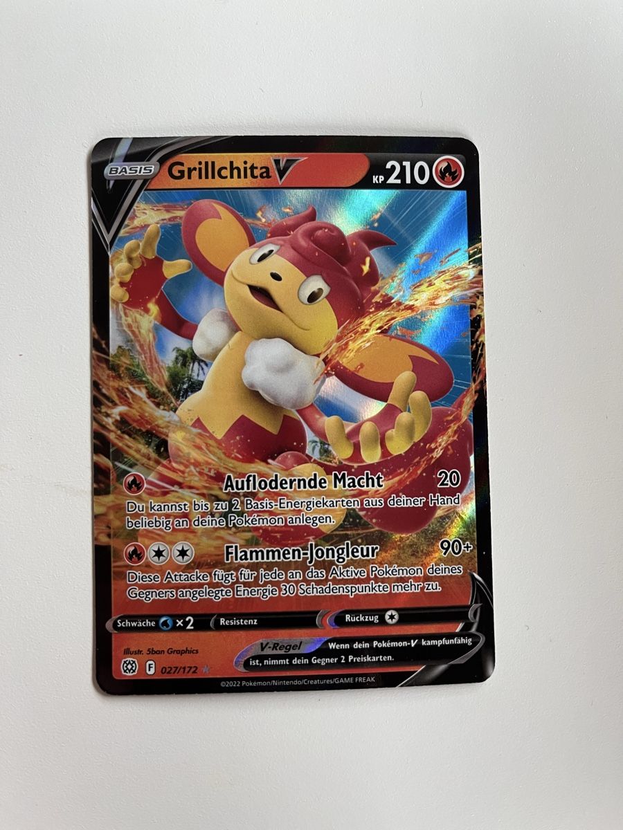 Pokémon Carte collezionabili: Grillchita V black Pokemon DE – Nuovo (secondo la descrizione) da Reichenbach i. K. venduto da del_c7lw