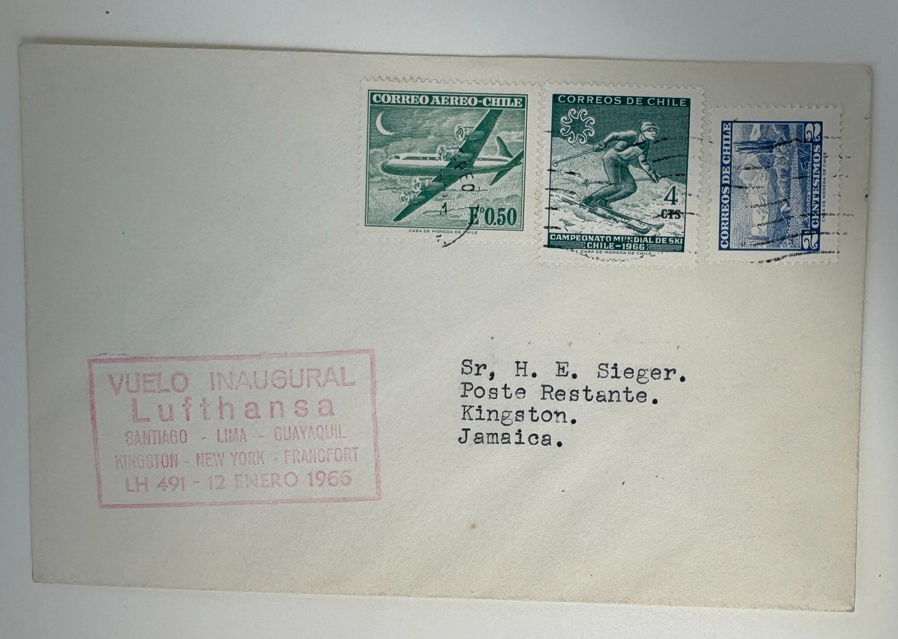 Tous les timbres: LUFTHANSA 1966 – D'occasion à Ostermundigen par wini63