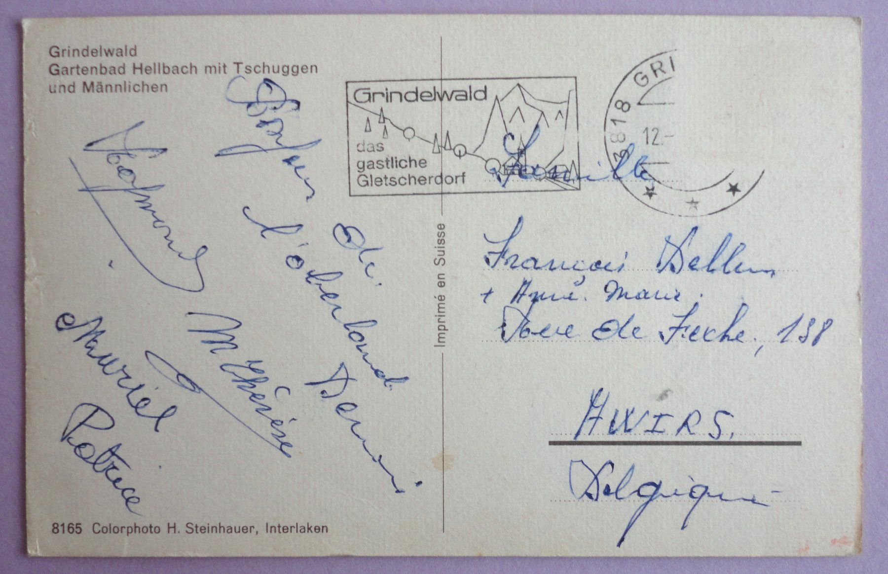Cartoline postali: Grindelwald, Gartenbad Hellbach – Difettoso da Fétigny venduto da Billy2miny 1