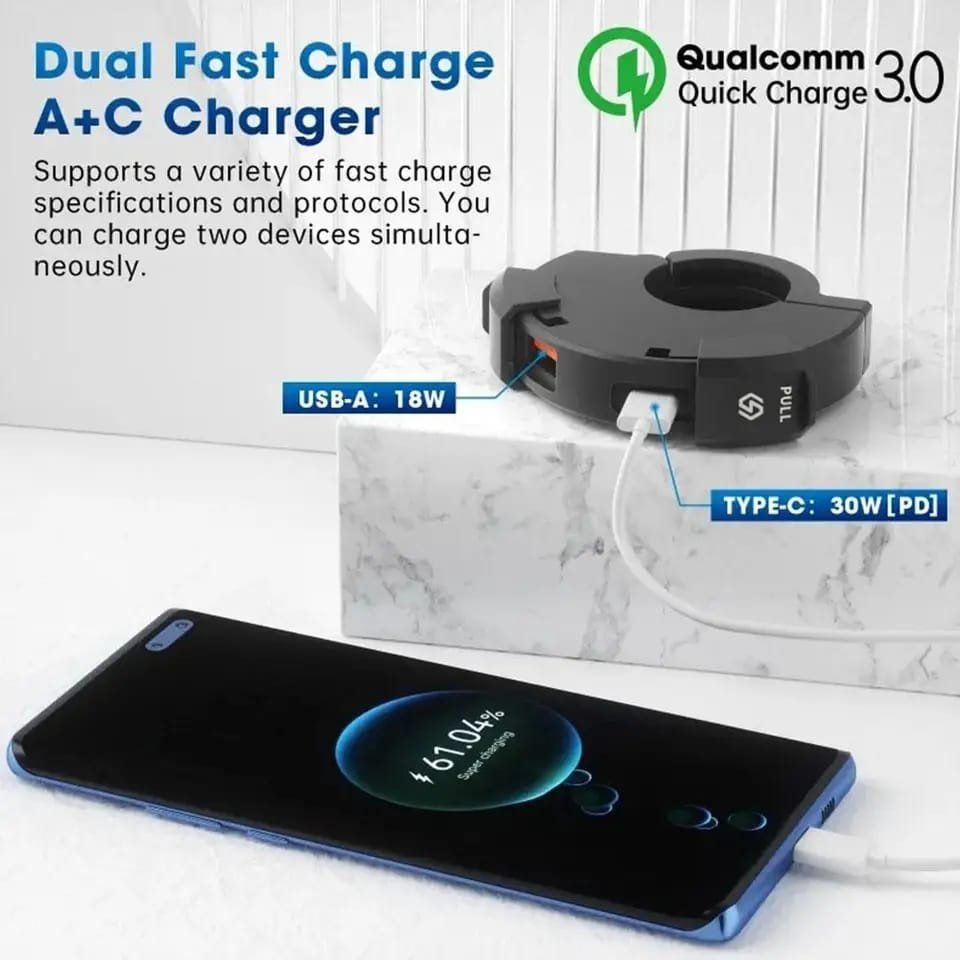 Tutti i ricambio per moto: 12V USB C Steckdosen Motorrad oder Roller – Nuovo e nell'imballaggio originale da Winterthur venduto da Neilpryde01 5