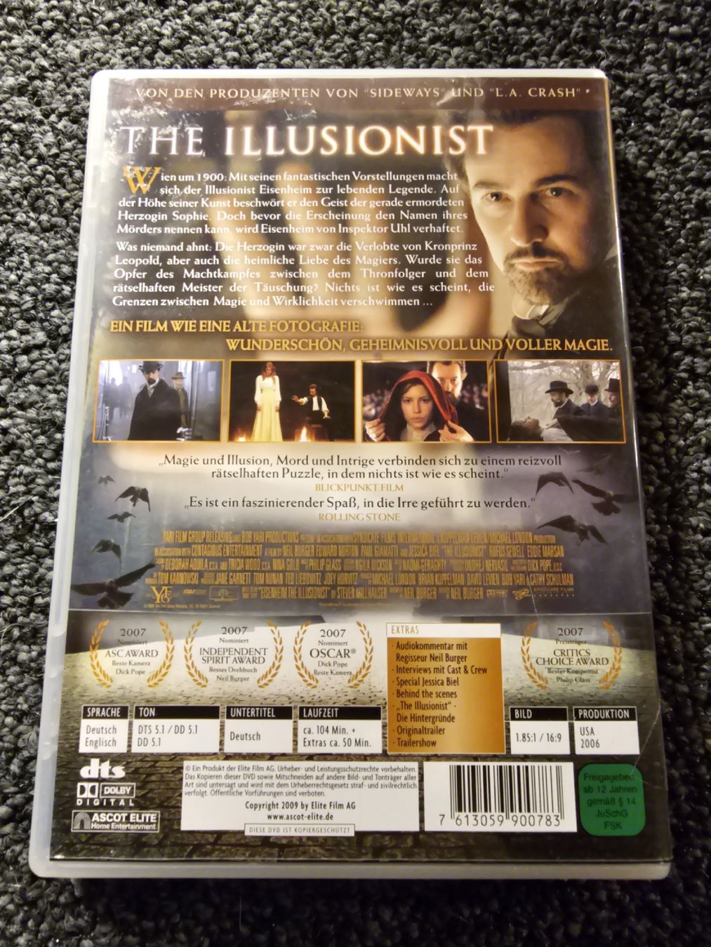 Tutti i DVDs: DVD The Illusionist (18630) – Usato da Ruswil venduto da jan_bxl5 1