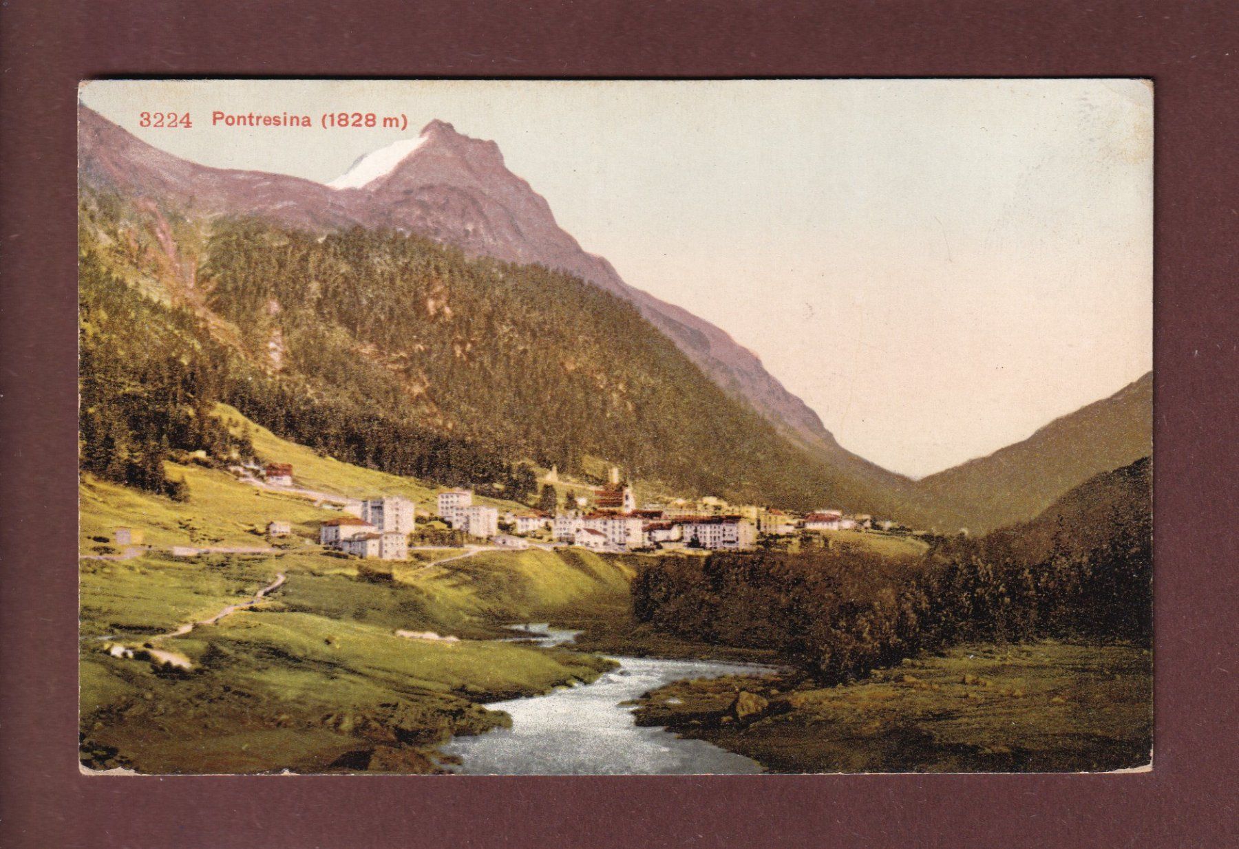 Cartoline postali: PONTRESINA – Usato da Pully venduto da nicecards