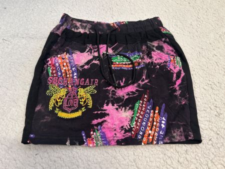 Minirock Rock mit Strass u. kurz Hose Einlage Neu Gr S