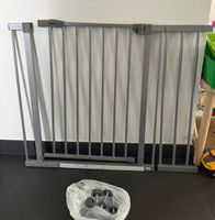 Hauck Absperrgitter Metall grau gebraucht.Inkl. Verlängerung