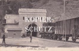 Brig - Simplon-Tunnel (belebt) /bc