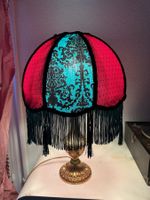 Abat-jour pour lampe style baroque, rococo Rouge et vert