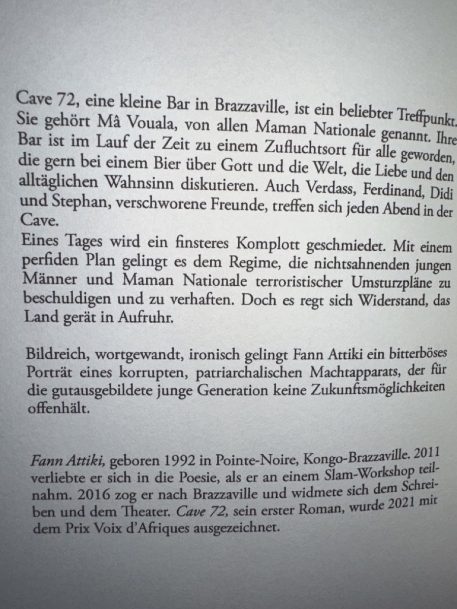 Libri: Fann Attiki - Cave 72, Roman  – Nuovo (secondo la descrizione) da Bern venduto da schnupka 2