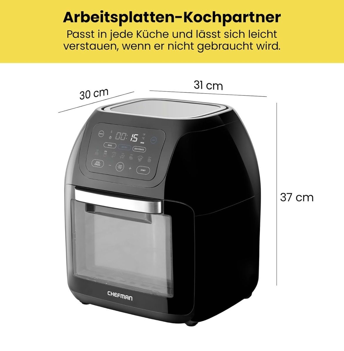 Elettrodomestici da cucina: NEW Chefman Heißluftfritteuse Airfryer – Nuovo e nell'imballaggio originale da Zürich venduto da pau_7cfk 8