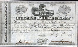 Little Miami Railroad Company, Cincinnati - 1855