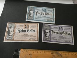 Oesterreich, Aurolzmünster - Notgeldscheine