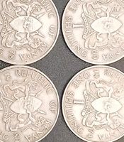 4 Kenia Munzen 1 Shilling diverse Jahrgange