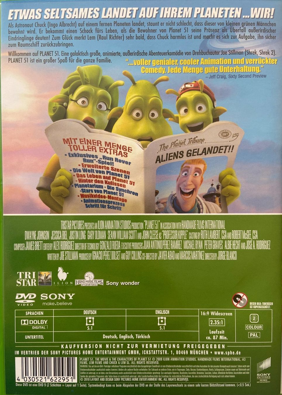 Tutti i DVDs: Planet 51 – Usato da Widnau venduto da ama_7xzk 1