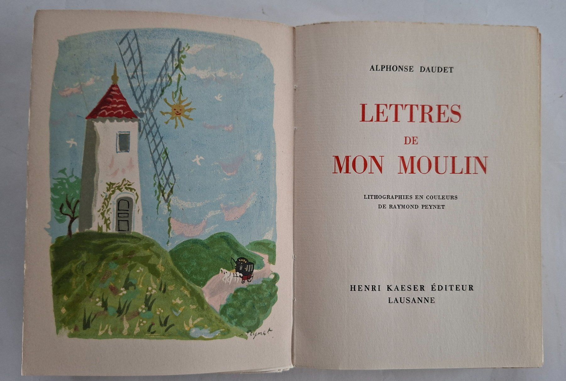 Libri: Alphonse Daudet, Lettres de mon Moulin, Lithographie – Usato da Opfikon venduto da Diversamente 3
