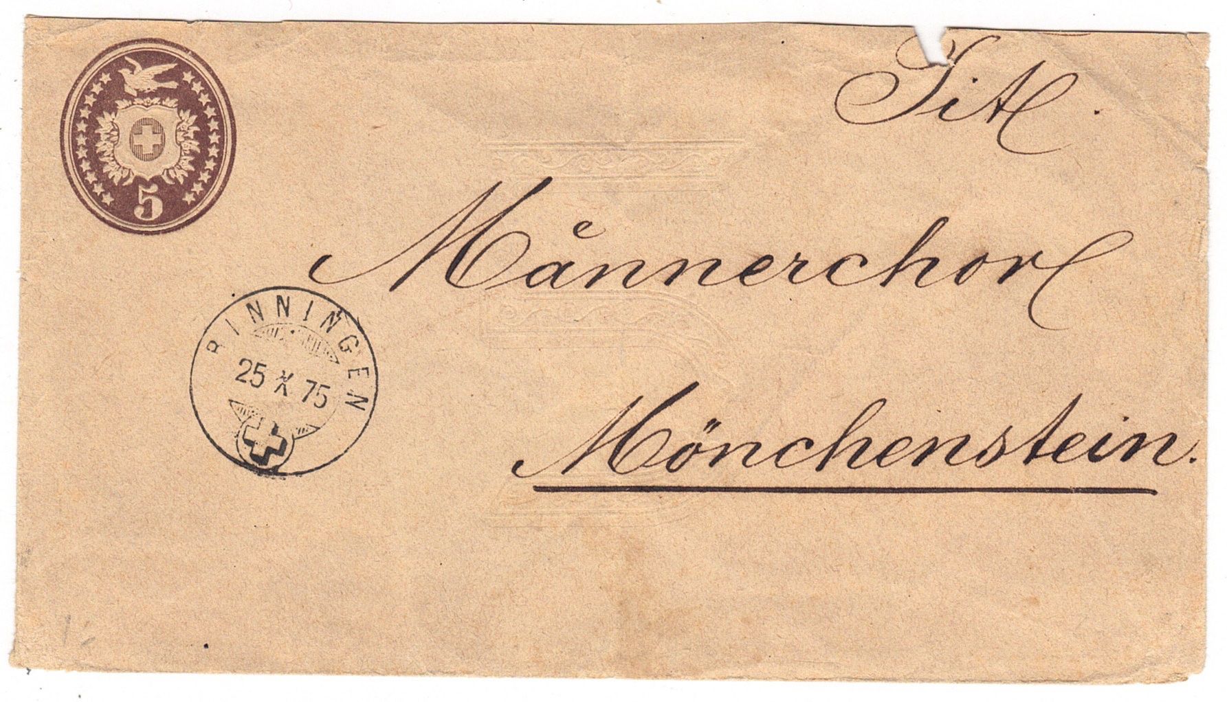 Tutti i francobolli: Entier postal de Binningen pour Münchenstein le 25.X.75 – Usato da La Tour-de-Peilz venduto da amjust