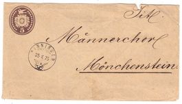 Entier postal de Binningen pour Münchenstein le 25.X.75