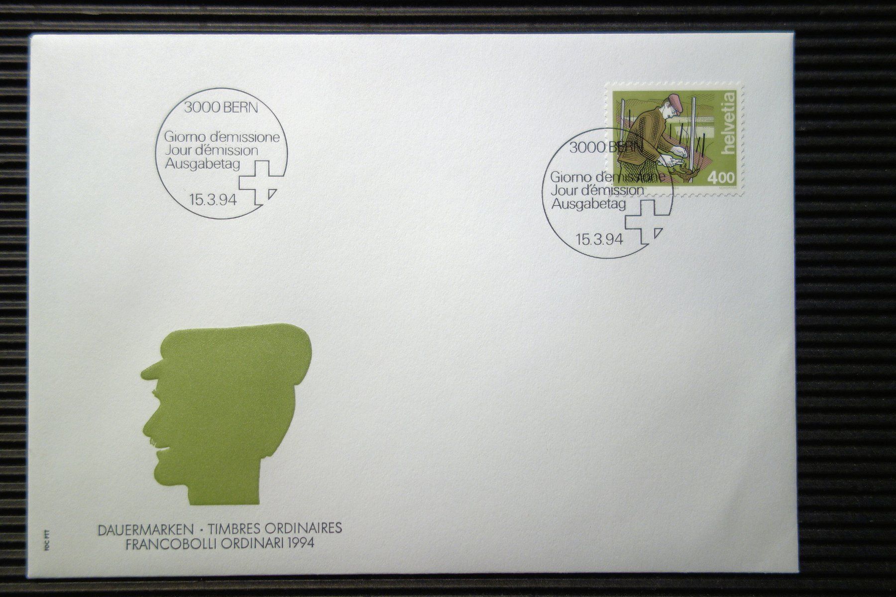 Alle Briefmarken: 1994 FDC Mensch und Beruf – Gebraucht aus Mettmenstetten von Sutasso