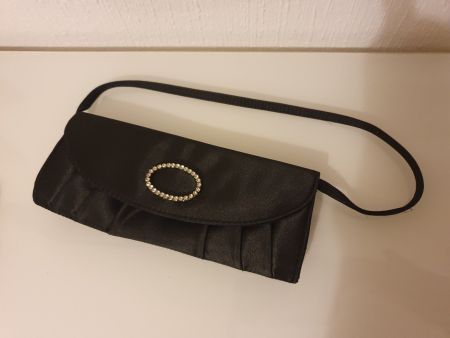 Sac à main noir élégant avec strass - Soirée/Cérémonie