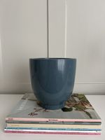 Blumentopf blau