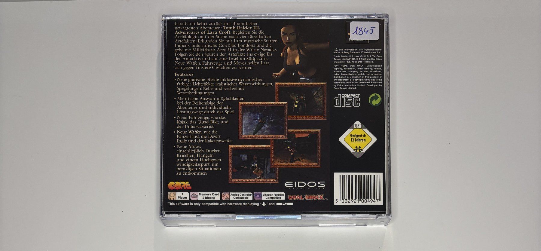 Giochi: PS1 - Tomb Raider 3 – Usato da Allschwil venduto da Bullach 2