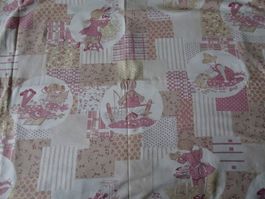 Bettwäsche. Girlie-Sujet. Baumwolle. 2Duvets-/2Kissenanzüge