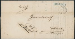 SG Berschis - Stabstempel - Flums - Fingerhutstempel - Brief
