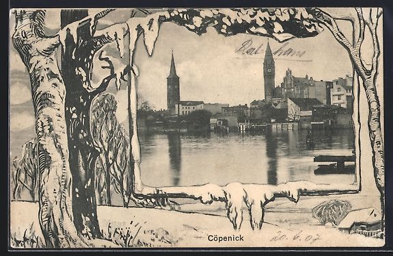 Cartoline postali: Grusskarten-AK Berlin-Köpenick, Cöpeni – Usato da Berlin venduto da bartko-reher