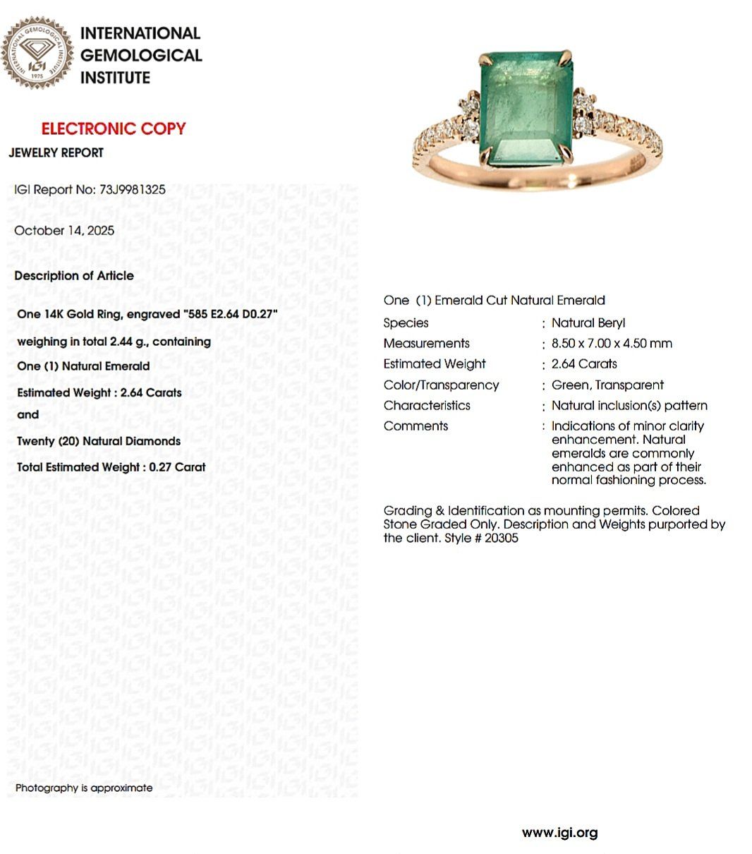 Ringe: Smaragd-Ring 14k Roségold 2,64ct – Neu und originalverpackt aus Illnau von Juwelier_Mahler_GmbH 4
