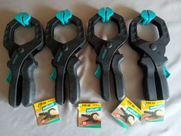 4 x Wolfcraft Ratschenzwinge FZR 60 *neu mit Lagerungsspuren