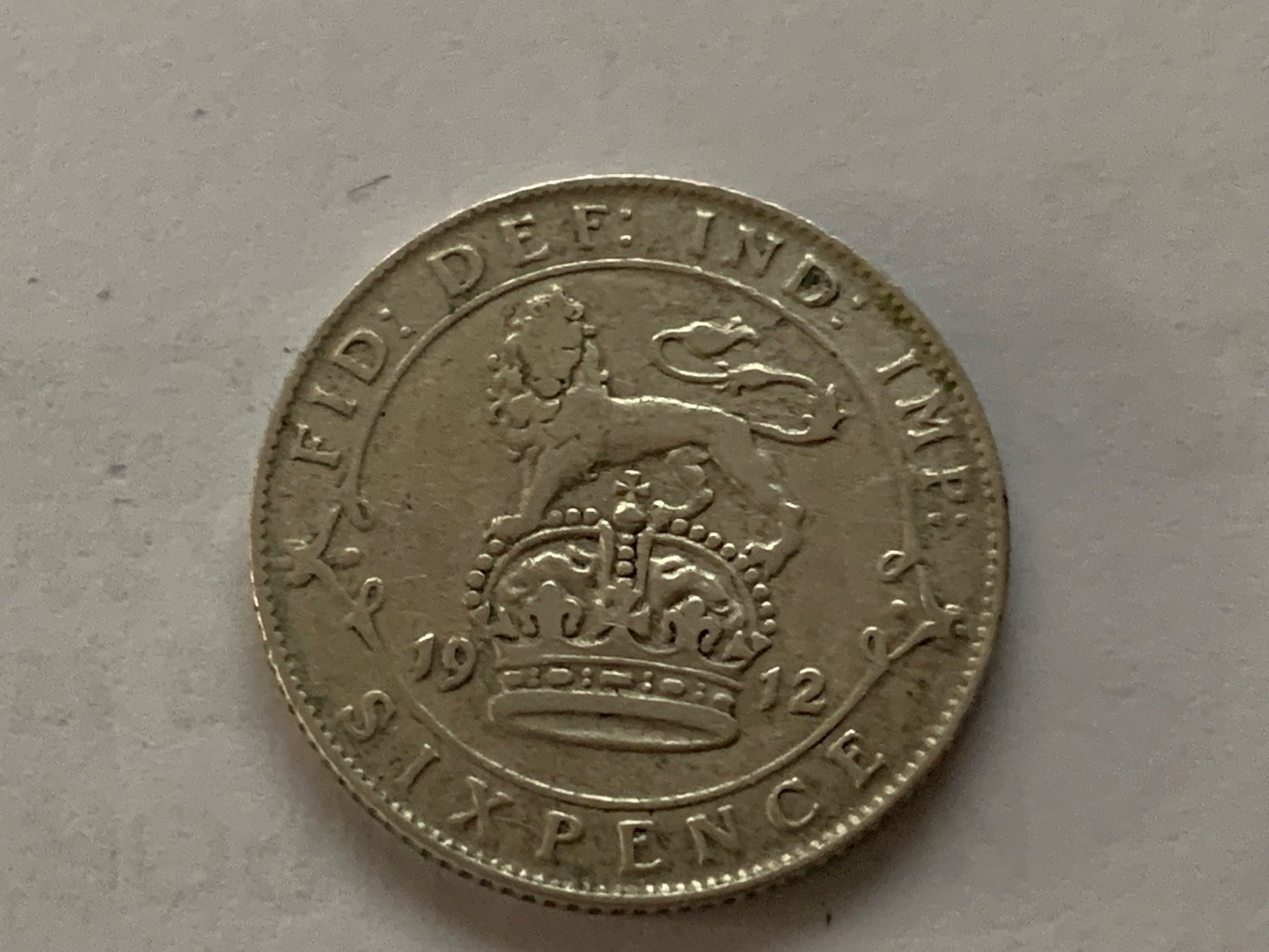 Tutti le monete: George V (Six Pence) Silber 1912 – Usato da ZUFIKON venduto da SULMI01