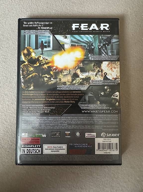 Giochi: F.E.A.R. First Encounter Assault Recon PC Spiel Top Zustand – Usato da Gränichen venduto da adr1an 1