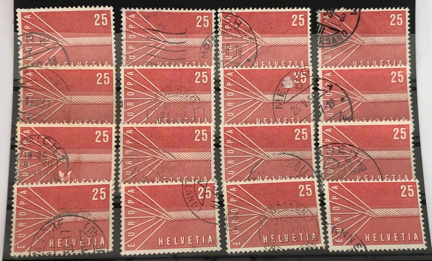 Tutti i francobolli: Nr.332 mit Stempel Einsteckkarte Voll – Usato da Aarau venduto da Billa007