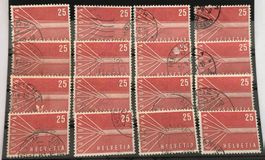 Nr.332 mit Stempel Einsteckkarte Voll
