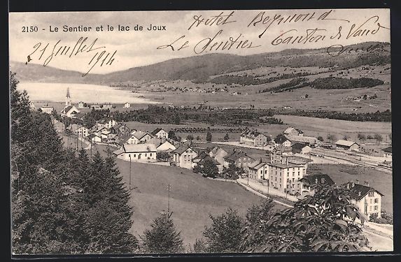 Ansichtskarten: AK Le Sentier, lac de Joux, Ortsansicht – Gebraucht aus Berlin von bartko-reher