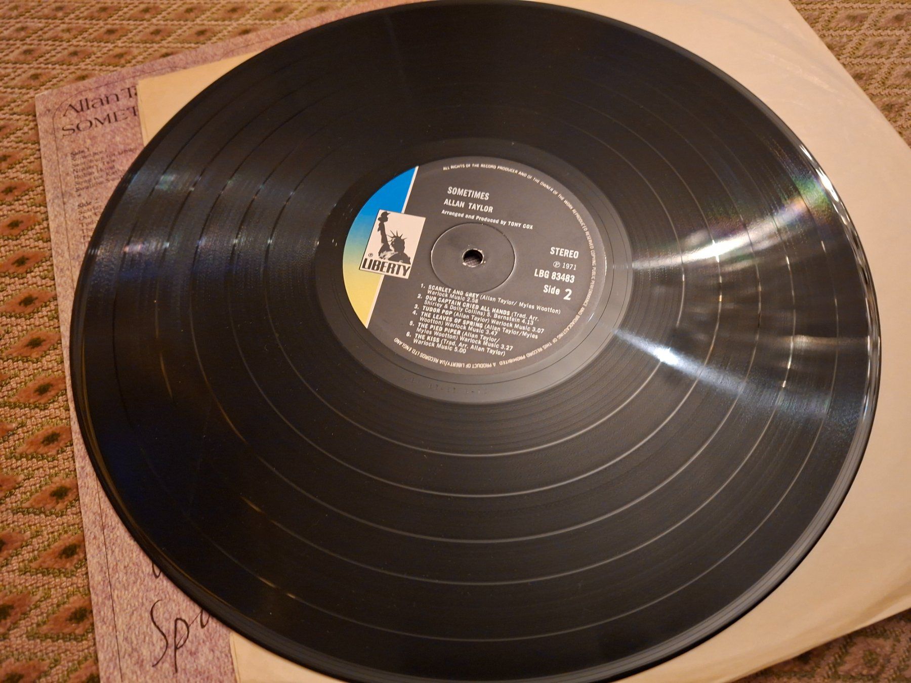 Dischi in vinile: Folk LP - Allan Taylor - Sometimes - 1975 – Usato da Bernex venduto da Wannabehasbeen01 6