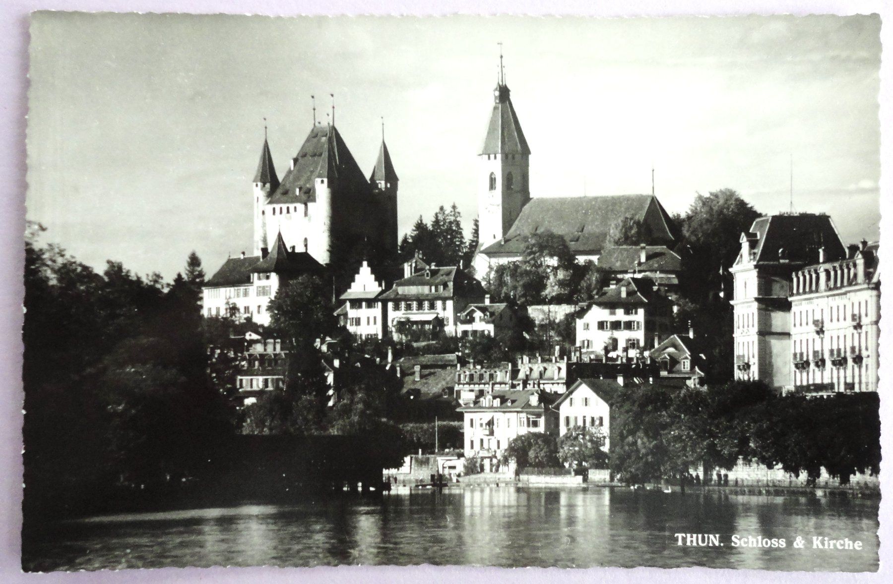 Cartoline postali: Thun, Schloss & Kirche – Usato da Fétigny venduto da Billy2miny