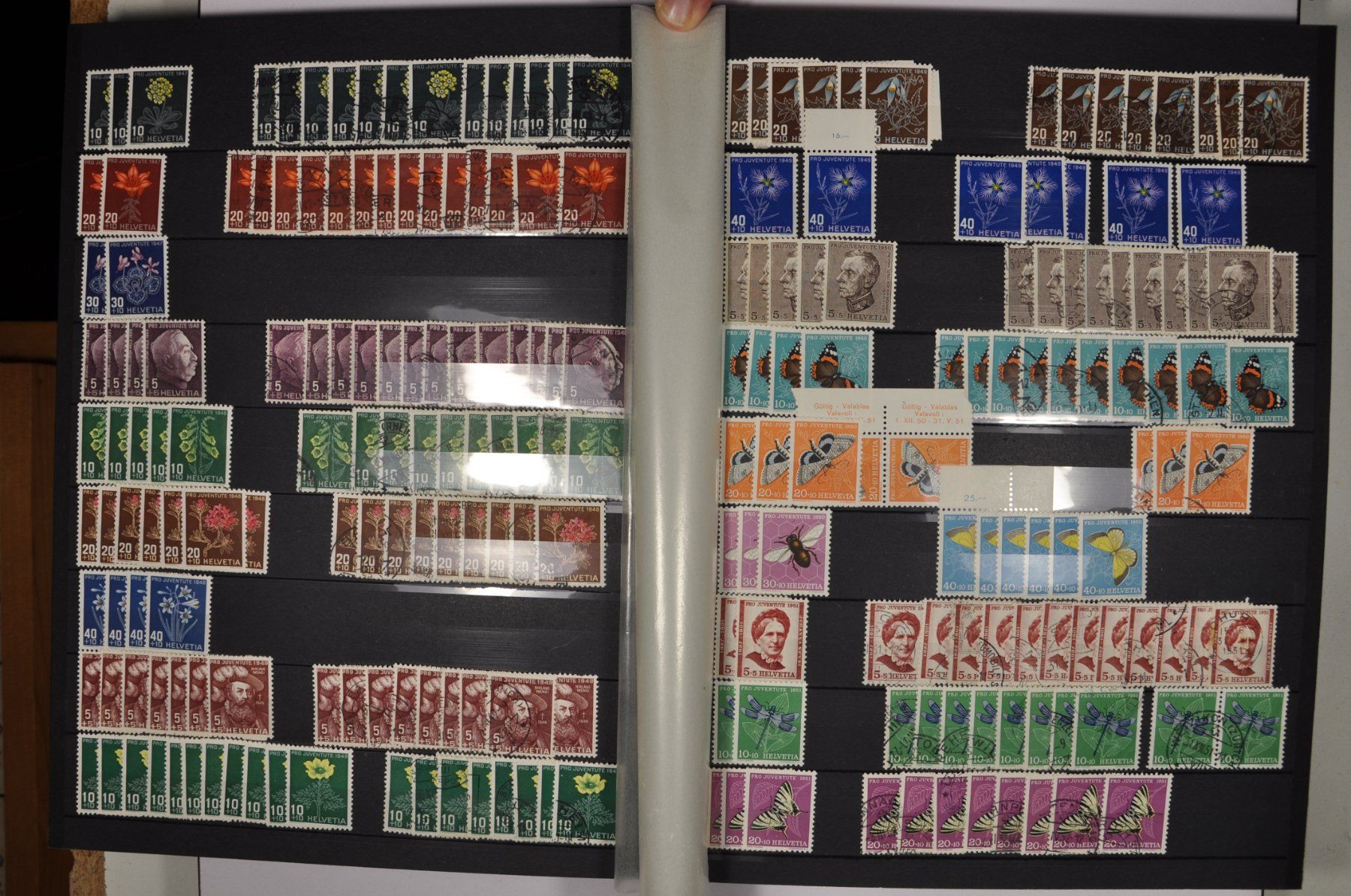 Alle Briefmarken: Lagerbuch Pro Juventute **/*/gest. ab Beginn – Gebraucht aus Wolfhalden von Zinauktion 7